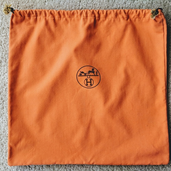 hermes orange dust bag